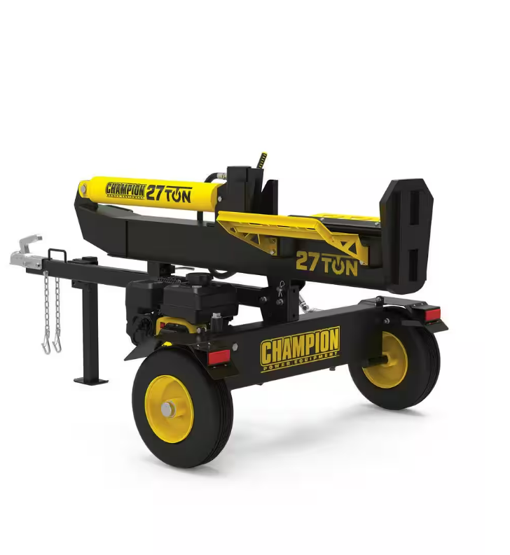 27-Ton Gas Hydraulic Log Splitter, 224cc, Vertical Horizontal