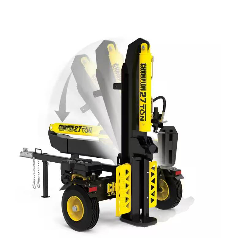 27-Ton Gas Hydraulic Log Splitter, 224cc, Vertical Horizontal