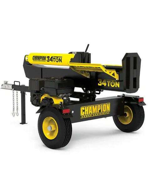 Champion 34-Ton Hydraulic Log Splitter, 338cc Engine