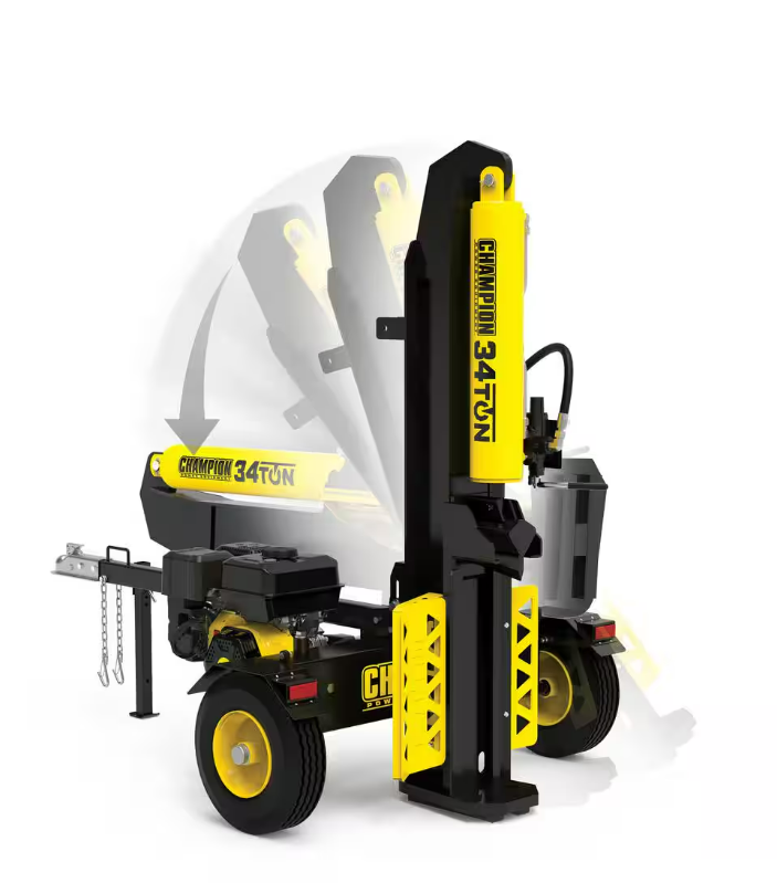 Champion 34-Ton Hydraulic Log Splitter, 338cc Engine